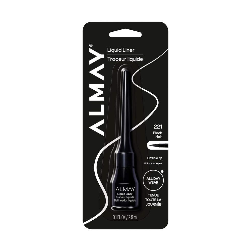 Almay liquid eyeliner 221 Black front view showing sleek bottle and label for easy identification