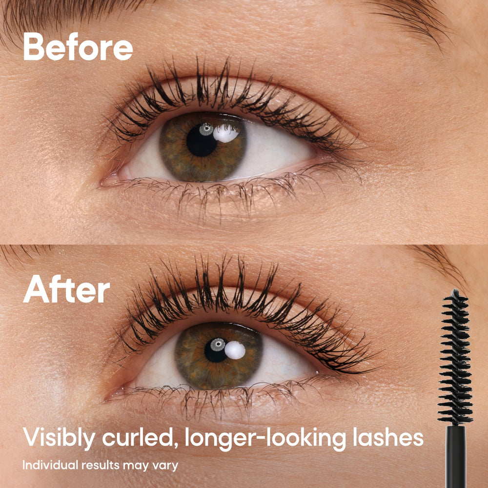Almay mascara texture swiped to show smooth, conditioning formula