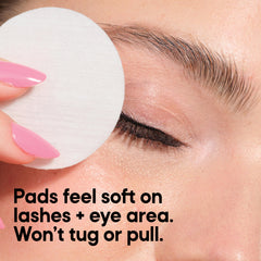 Almay pad removing mascara from lashes with minimal tugging and comfort