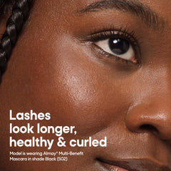 Almay bristle close-up highlighting brush detail and precision coating benefit