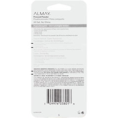 Almay powder pan close-up highlighting fine-milled texture for smooth finish