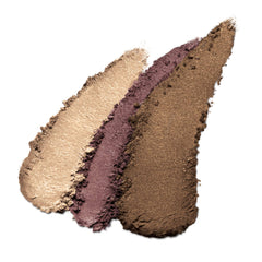 Almay open palette overhead view showing three complementary smoky shades