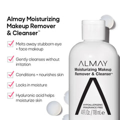 Almay texture close-up of oil-to-milk emulsion showing smooth hydration effect