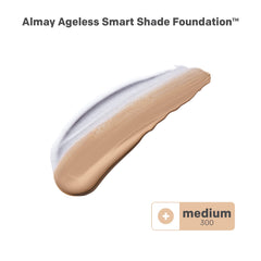 Almay close-up of foundation texture highlighting smooth, hydrating formula benefit