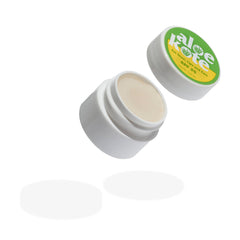 ALOE UP applied to lips demonstrating soothing hydration and visible comfort