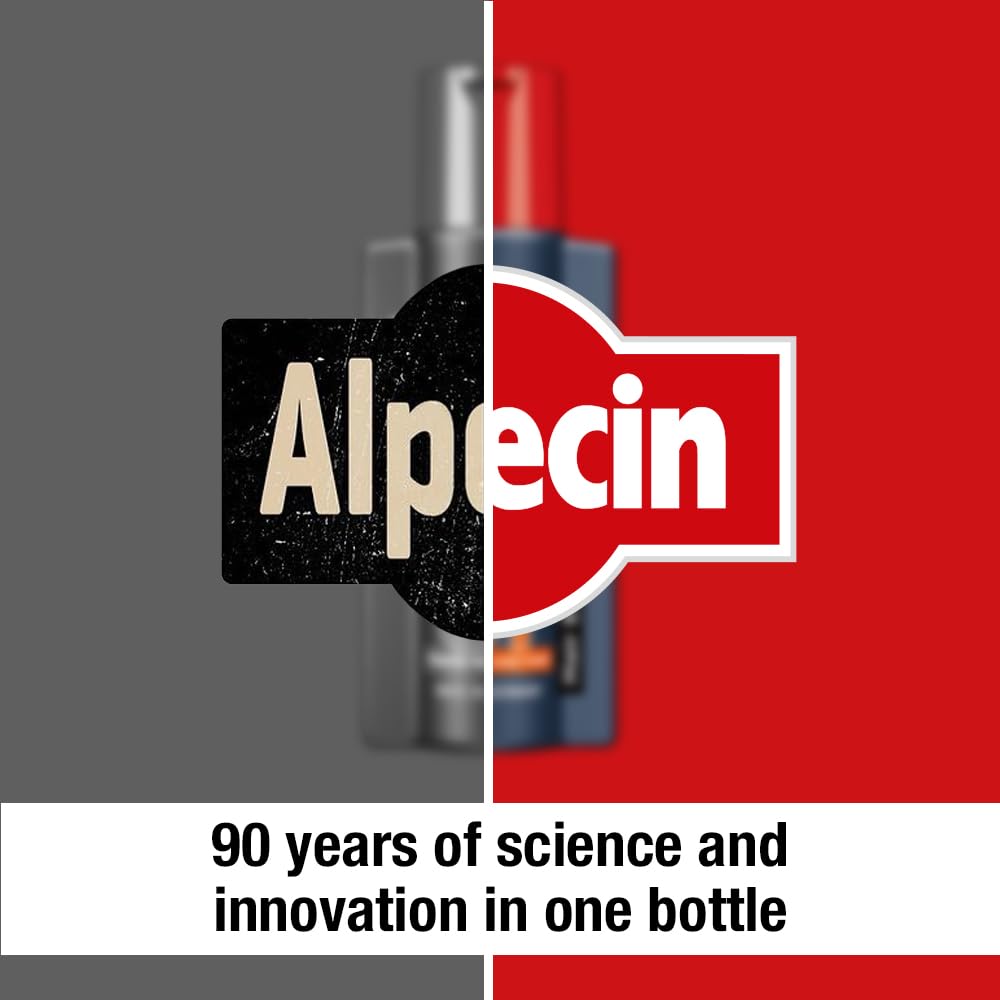 Alpecin C1 displayed on bathroom shelf demonstrating everyday grooming use