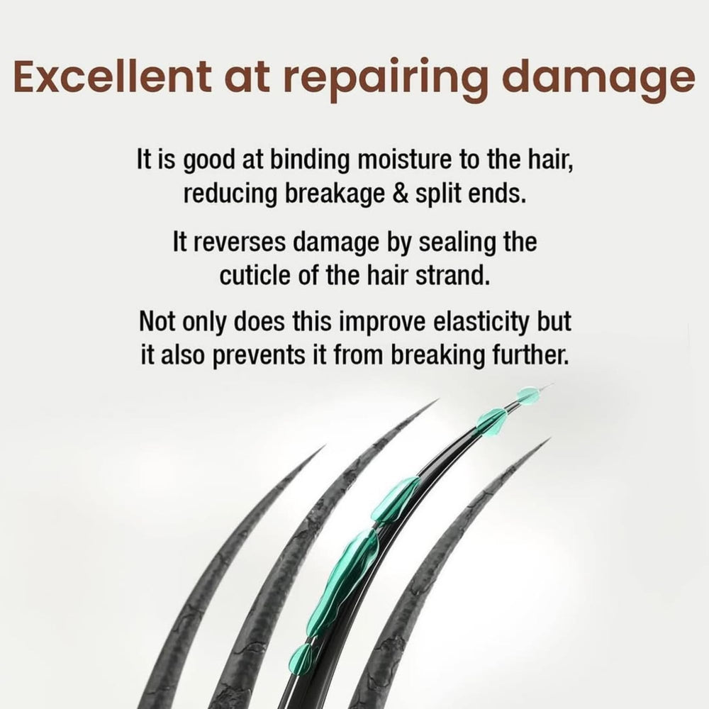 Alps Goodness before and after hair showing improved shine and manageability