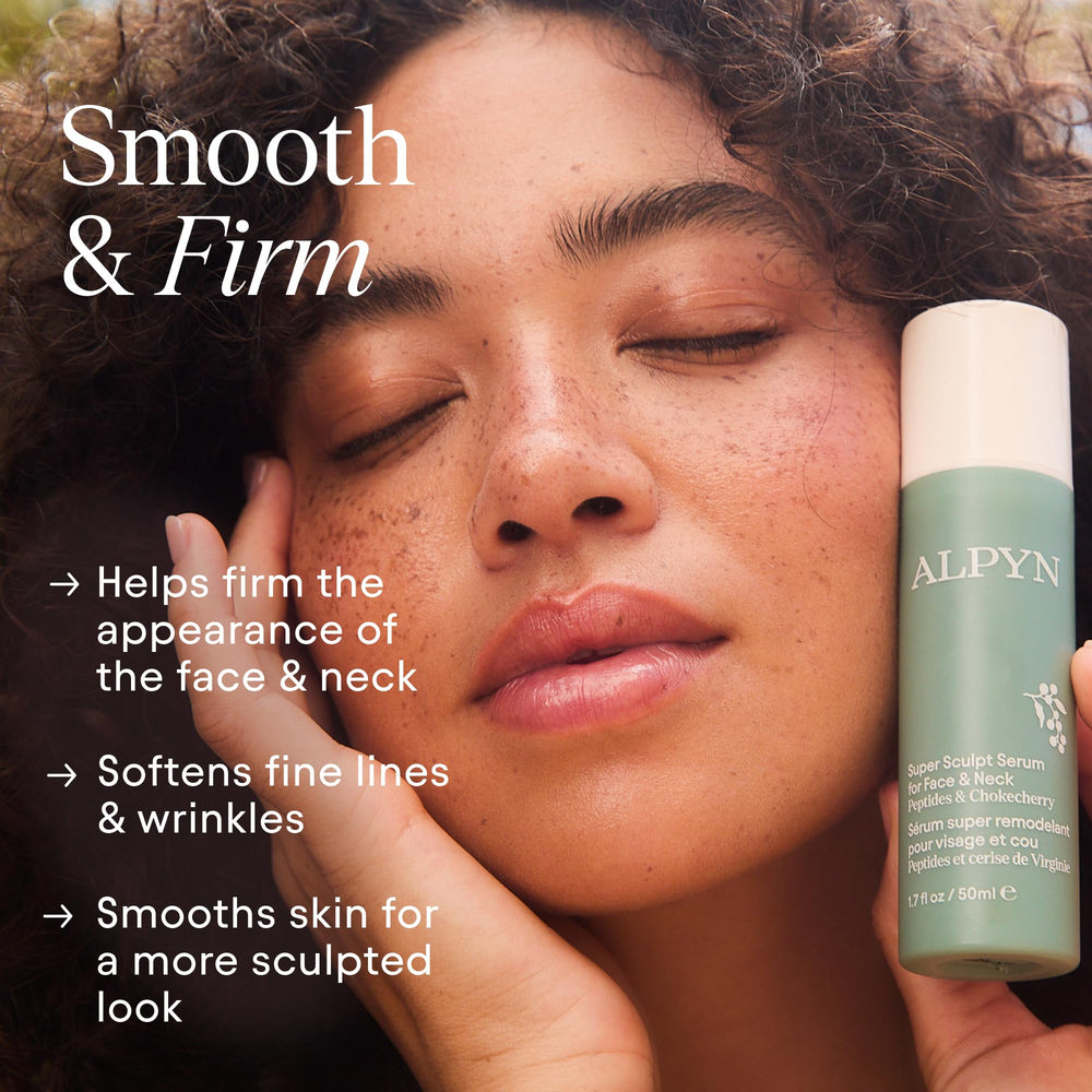 Alpyn Super Sculpt Serum pump detail demonstrating easy, controlled dispensing