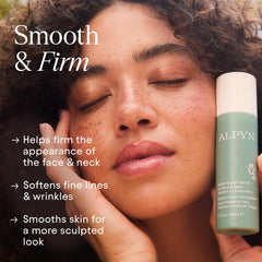 Alpyn Super Sculpt Serum pump detail demonstrating easy, controlled dispensing