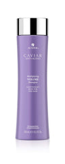 Alterna bottle front packaging showing product and benefits for fuller hair