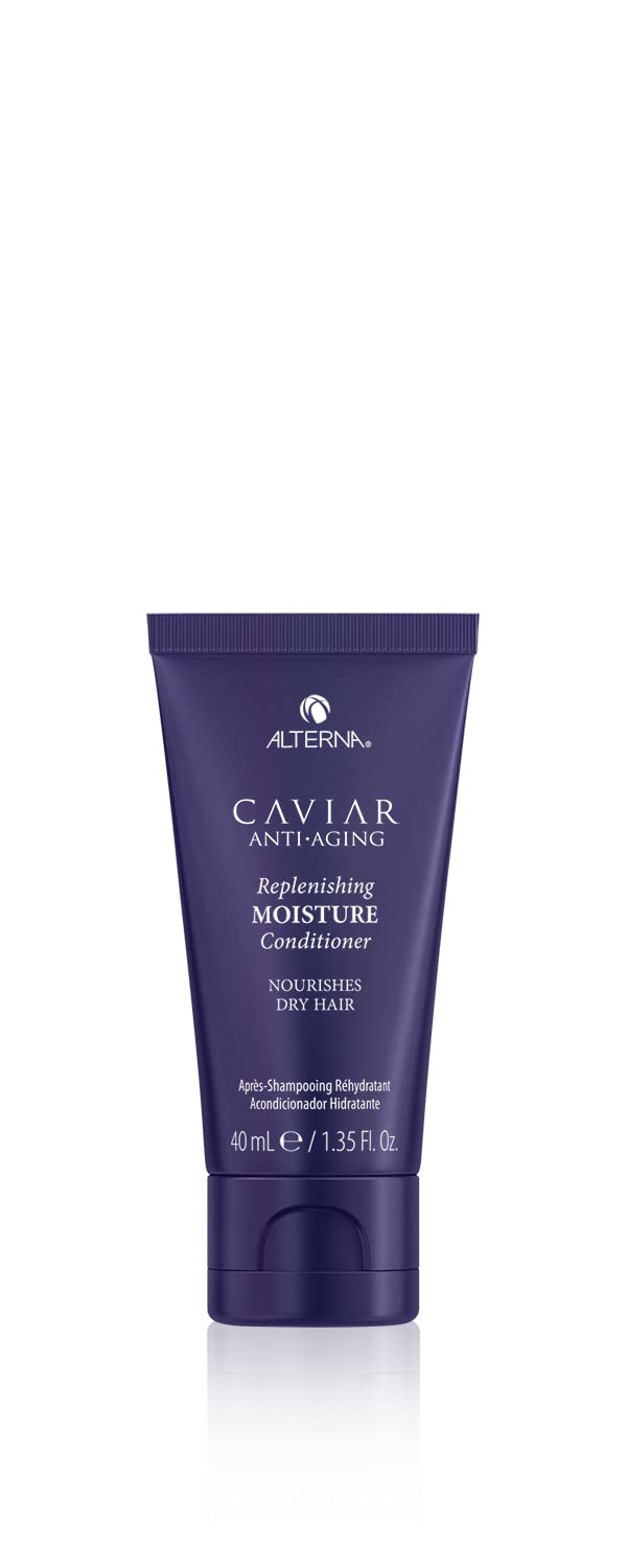 Alterna caviar mini front packaging showing travel-size convenience and luxe design