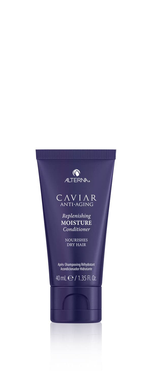 Alterna caviar mini front packaging showing travel-size convenience and luxe design