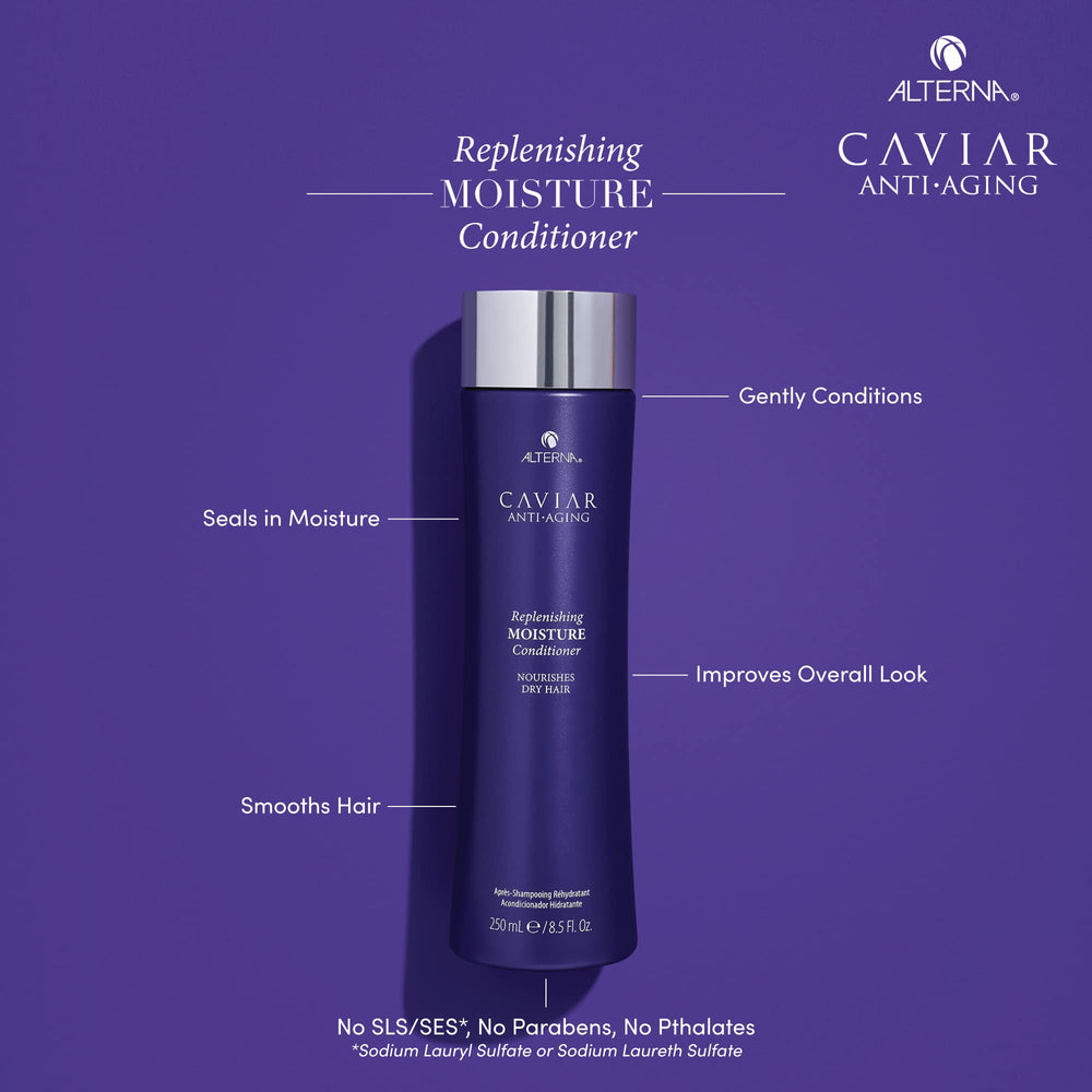 Alterna caviar mini open cap with visible conditioner texture for smooth application benefit