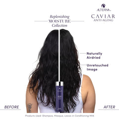 Alterna styled hair after use showcasing improved shine and smoothness
