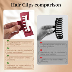 amader size comparison with hand displaying 4-inch scale for thick hair benefit