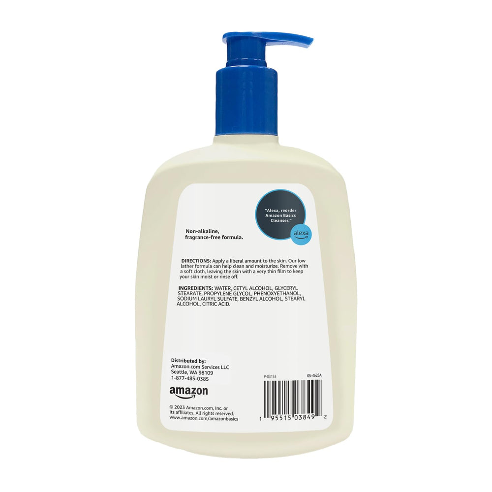 Amazon Basics pump dispensing cleanser for easy daily use