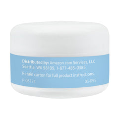 Amazon Basics jar styled on bathroom shelf suggesting daily use