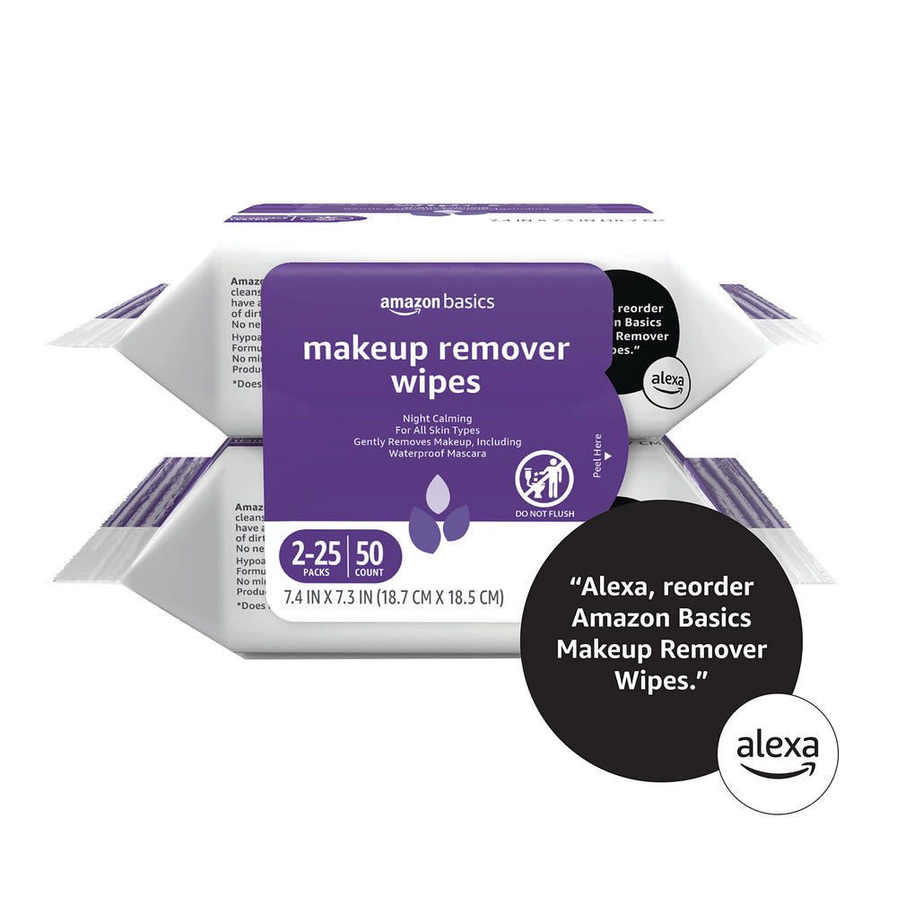 Amazon Basics packaging label with FSC mark and recycled material benefit