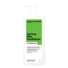 Amazon Essentials bottle front view showing label and large size benefit