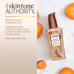 Ambi cleanser label ingredient detail highlighting sweet potato complex benefits