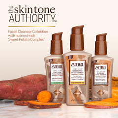 Ambi cleanser texture closeup revealing creamy lather and moisturizing feel