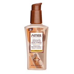 Ambi cocoa butter cleanser front bottle shows packaging and hydrating benefit