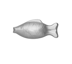 Amco fish-shaped stainless bar front view showing ergonomic shape and easy grip benefit