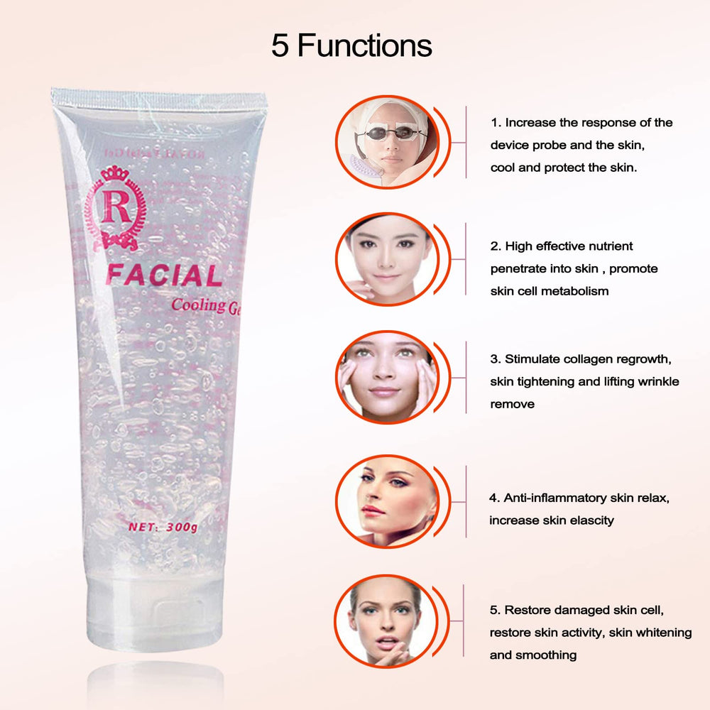 Amelar gel spread thin on skin highlighting conductive, non-greasy texture