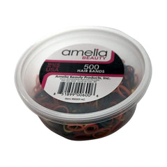 Lay-flat display of Amelia Beauty rainbow mix bands showing all five colors