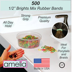 Amelia Beauty open recloseable container with bands organized and ready