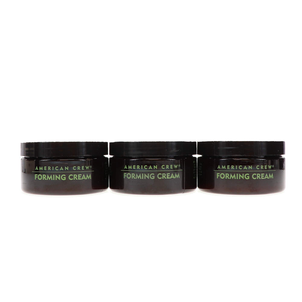 American Crew forming cream applied in styled hair demonstrating natural hold and polished finish