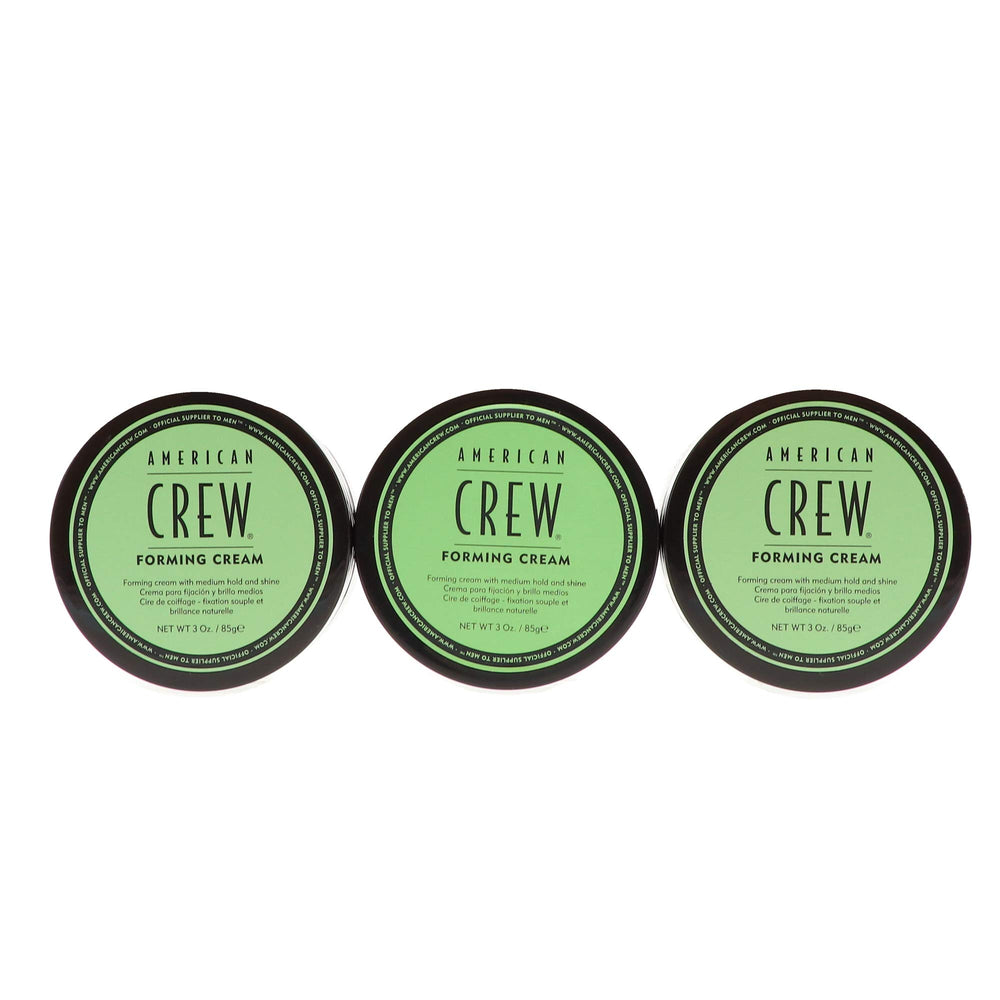American Crew forming cream front packaging shows brand and jar, easy identification benefit