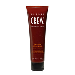 American Crew front packaging showing firm-hold gel benefits