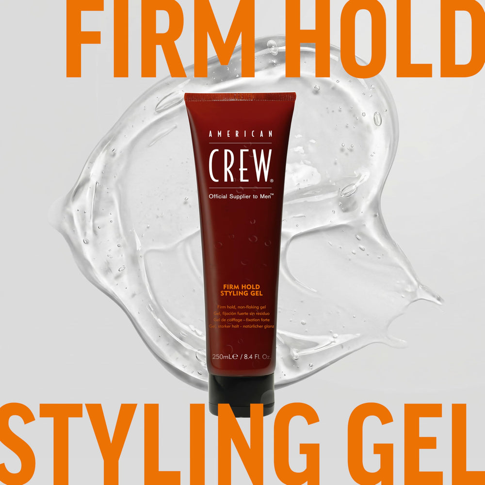 American Crew in bathroom grooming scene conveying polished, professional personal image benefit