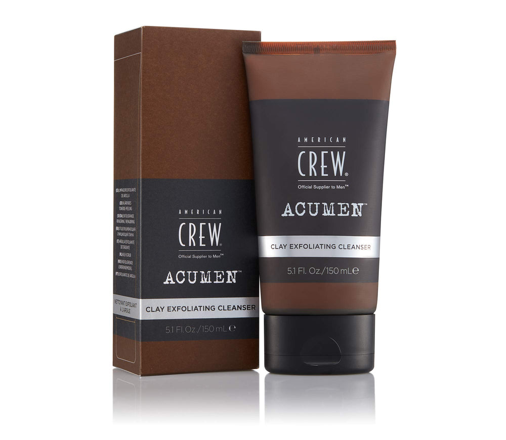 American Crew texture closeup highlighting clay and polishing beads for smoother skin
