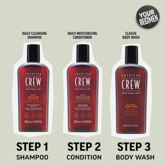 American Crew texture foam detail showing rich lather and moisture benefit
