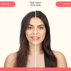 amika flash instant shine mask being applied in shower for 60 second treatment benefit