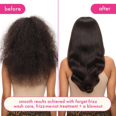 Amika in-shower application on hair showcasing detangling and slip