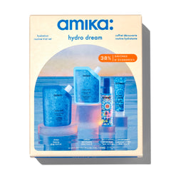 Amika trial set front packaging showing full kit and benefits