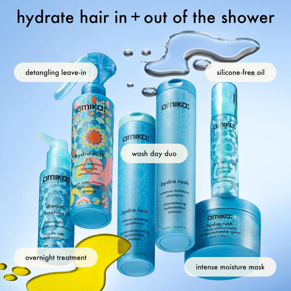 Amika key ingredient mix including hyaluronic acid and squalane benefits