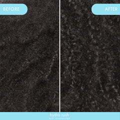 amika mist being applied to damp hair showing detangling and frizz control