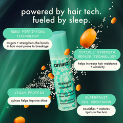amika before and after hair showing smoother, stronger-looking strands