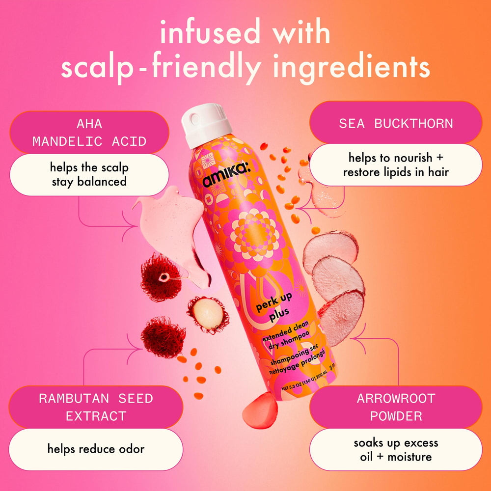 amika perk up plus texture with arrowroot powder highlighting oil absorption