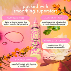amika Smooth Over creamy texture close-up showing rich smoothing formula