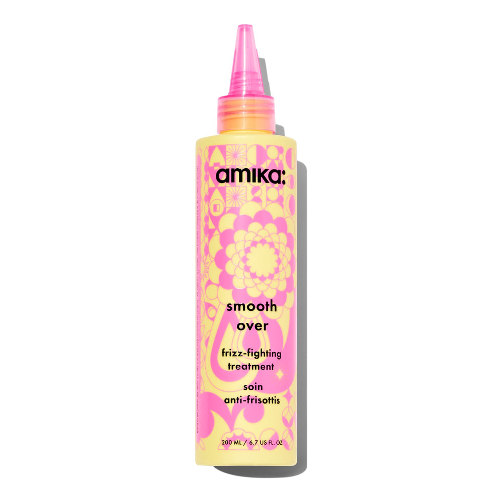 amika Smooth Over front label showing product identity and benefits