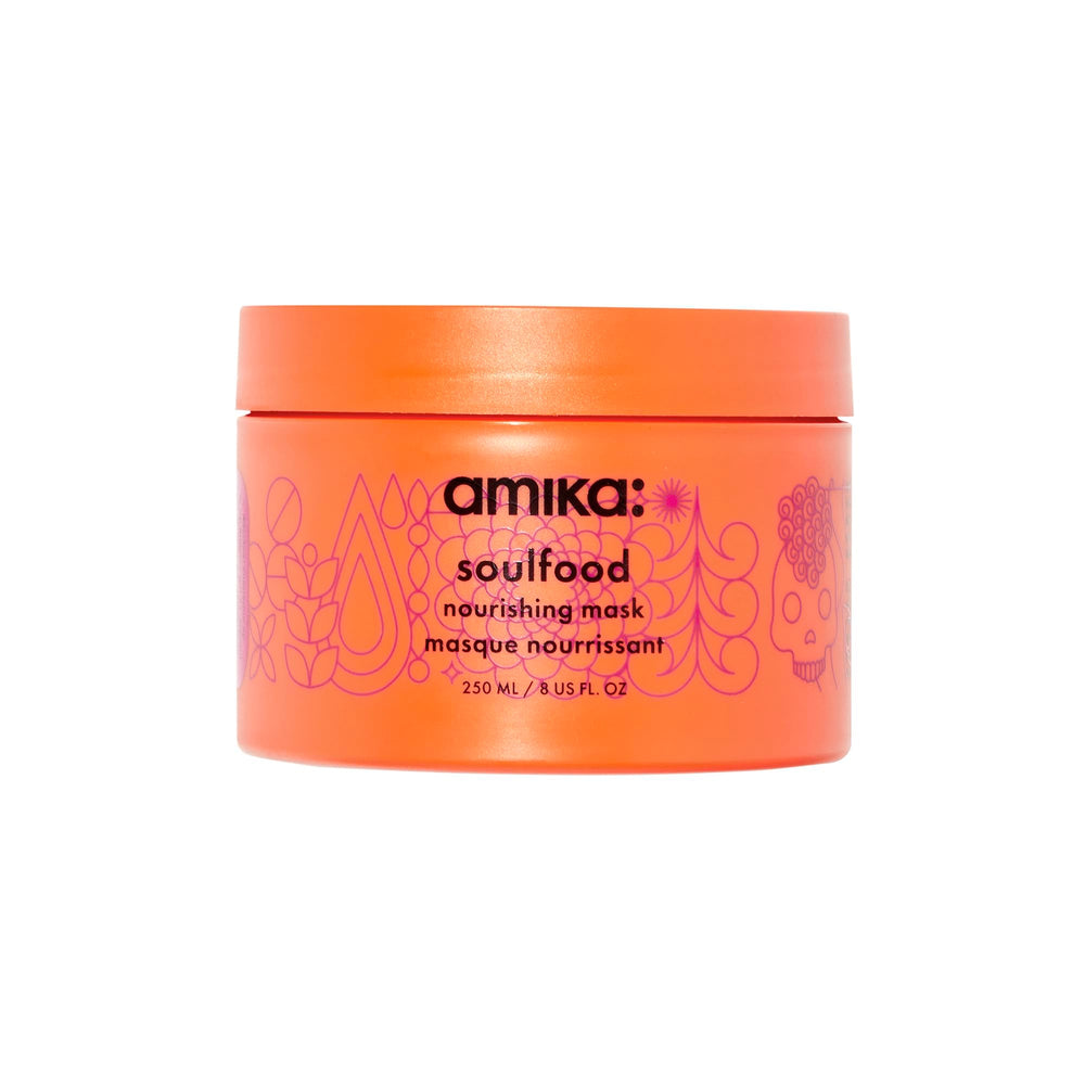 amika soulfood front jar showing packaging and brand promise of deep hydration