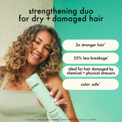 amika pump dispensing shampoo with easy one-handed application benefit