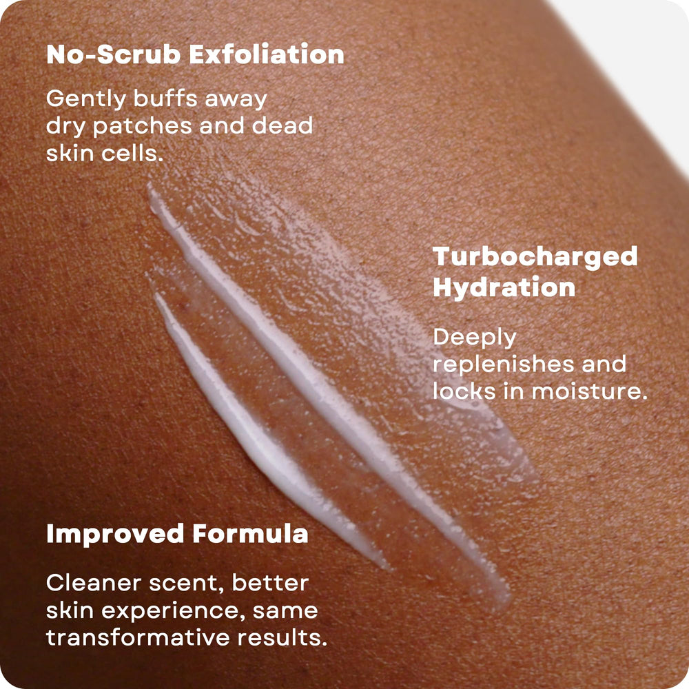 Applying AmLactin on forearm to show smoothing and rough-skin improvement