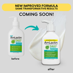 AmLactin lotion texture on hand demonstrating fast-absorbing hydration