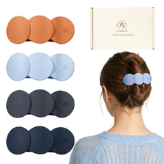 Amlaidu front view showing four flat clips and their slim profile for comfortable wear
